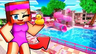 Je Crée une PISCINE pour FILLE sur Minecraft !