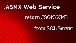 How to create asmx json sql web service in c#