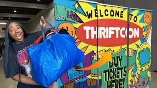 THRIFTCON Atlanta 2021| Huge Vintage Haul & Giveaway Closed| Best Thrift Vlog Ever