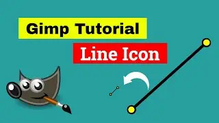 How to Create a Line Icon in GIMP || Gimp Tutorials
