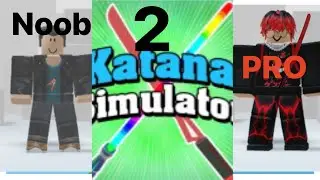 Becoming the katana master in Roblox (katana simulator)