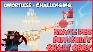 Roblox Stage per Difficulty Chart Obby [Effortless - Challenging]