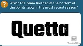 PSL question answer quiz 2024.