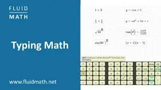 Typing Math in FluidMath
