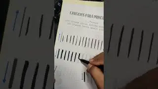 Ejercicios para principiantes de lettering. Parte 2 trazados hacia abajo #copperplate