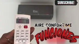 Como Usar aire Comfor time cool Heat dry