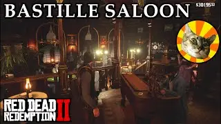 Bastille Saloon at night - interiors | Red Dead Redemption 2