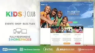 Kids Club - Kindergarten, School & Camp Theme Free Download