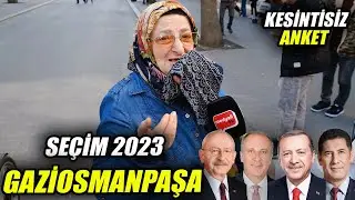 GAZİOSMANPAŞA | UNINTERRUPTED Presidential Election Survey with Counters / Street Interviews | El...