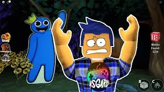 РОБЛОКС РАДУЖНЫЕ ДРУЗЬЯ - ПОБЕГ ОТ СИНЕГО МОНСТРА В ROBLOX