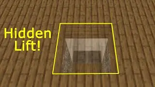 Minecraft Secret Lift (Java, and Bedrock Tutorial)