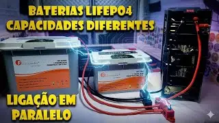 LIFEPO4 BATTERIES WITH DIFFERENT CAPACITIES CONNECTED IN PARALLEL