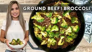 BEEF & BROCCOLI | EASY GROUND BEEF AND BROCCOLI STIR FRY