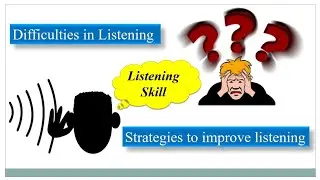 Difficulties/ Barriers in listening| Strategies to improve Listening Skill - English with Ayesha