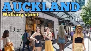 AUCKLAND walking street, walkthrough downtown AUCKLAND NEW ZEALAND🇳🇿