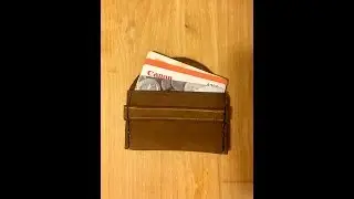 DIY minimalist leather wallet for credit card