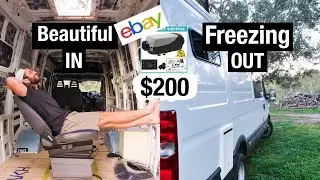 Heating my Van Conversion for 200 Bucks | Externally Mounted & QUIET! Diesel Heater Install