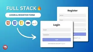 Create Full Stack Login And Register Form With User & Admin Page Using HTML CSS PHP & MySQL Database