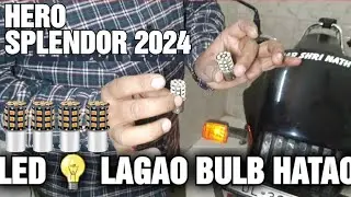 Hero SPLENDOR MODIFICATION BS3,bs4,bs6 LED INDICATORS 2024 || Part 1