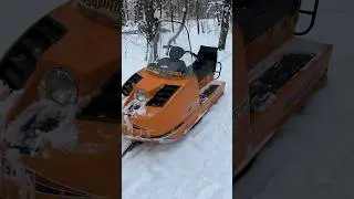 Снегоход Буран! Открыл сезон!  