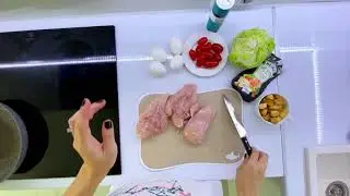 Салат Цезарь с курицей
