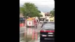 Engine 91 responding to a mutual aid call for a strure fire