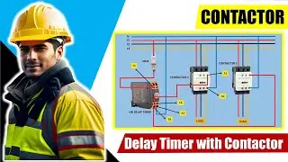 ON Delay Timer Connection with Contactor | on delay timer connection