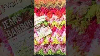Узор крючком. Пышный столбик#вязаниекрючком #узордляпледа #узоркрючком