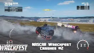 NASCAR Wreckfest Crashes #2 (HARD HITS AND FLIPS)
