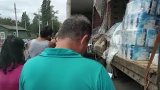 Спустя полгода пришла фура от ФСС. Людям выдали памперсы,пеленки и предметы реабилитации