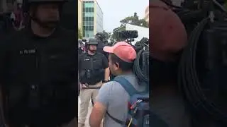Police move in to remove protest encampment at UC Irvine