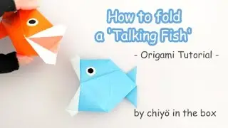【Origami Tutorial】How to fold a 'Talking Fish' paper craft