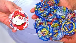HELLO KITTY vs ALL VALKYRIE BEYS | Beyblade Burst Evolution Battle