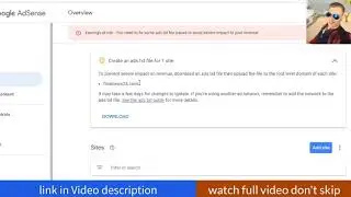 Earnings at risk - You need to fix some ads.txt file issues to avoid severe impact on your revenue.