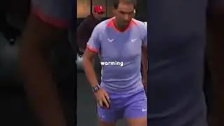 Rafael Nadal pre match warm-up routine . Tennis exercise 💪 2024