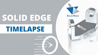 Timelapse de utilização das ferramentas Espelhar e Slot no Solid Edge