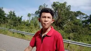 Cute boy with beautiful view
