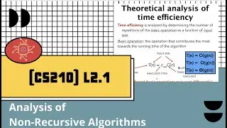 L2.1 Analysis of Non-Recursive Algorithms