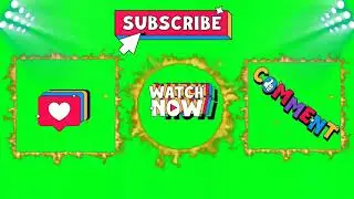 New green screen subscribe video 2021