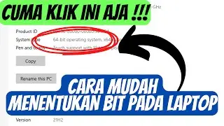 Cara Menentukan Bit Pada Laptop | Mudah