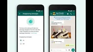 How to use disappearing messages feature