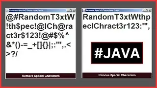 Java - How to Remove Special Characters From Text In Java NetBeans [With Source Code]
