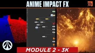 Anime Impact FX - 3K - Blue Dust Kickup II | Houdini CG Workshop |