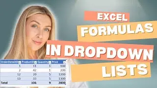 How to Use Excel Formulas in a Drop-Down List