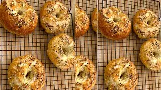 2 Ingredients Bagels in 20 Minutes! Low Carb High Protein Quick And Easy Bagels