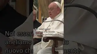 #papafrancesco : "Poveri noi se smettiamo di sognare" #shorts