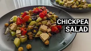 Quick & Delicious Chickpea Salad Recipe | Easy Mediterranean Salad with Honey Balsamic Vinaigrette