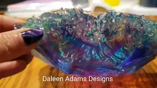 Free Form Resin with Iridescent Film