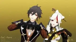 【MMD原神 Genshin Impact】 Zutto【Zhongli/Ningguang 】
