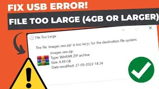 [RESOLVED] File too large for USB drive Error (4GB or Larger) | Fix it In 2 Clicks